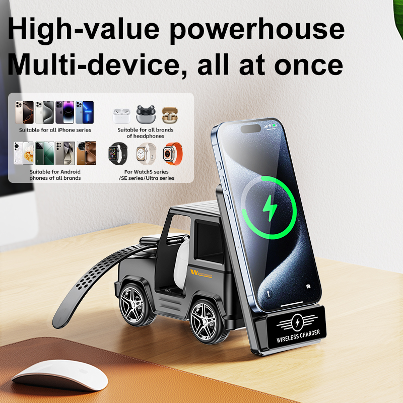 Wireless Charger Watch - แท่นชาร์จไร้สายอเนกประสงค์ 3-in-1 สำหรับ iPhone 16-11 Pro