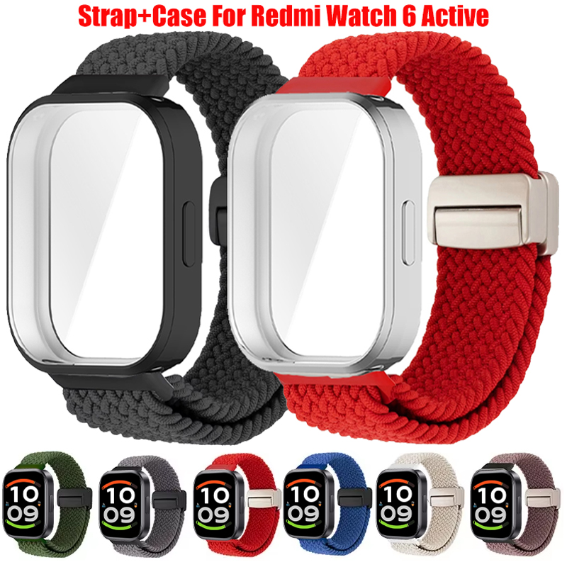 Sport Loop Strap - สายรัดข้อมือไนลอนถัก+เคส TPU สำหรับ Redmi Watch 6
