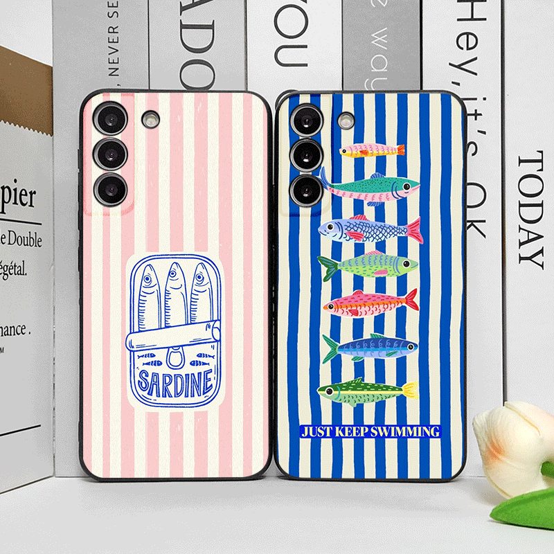 Oppo Find X8 - เคสโทรศัพท์ลายปลาซาร์ดีนน่ารัก สีสันสดใส ตลกขบขัน สำหรับ OPPO Reno