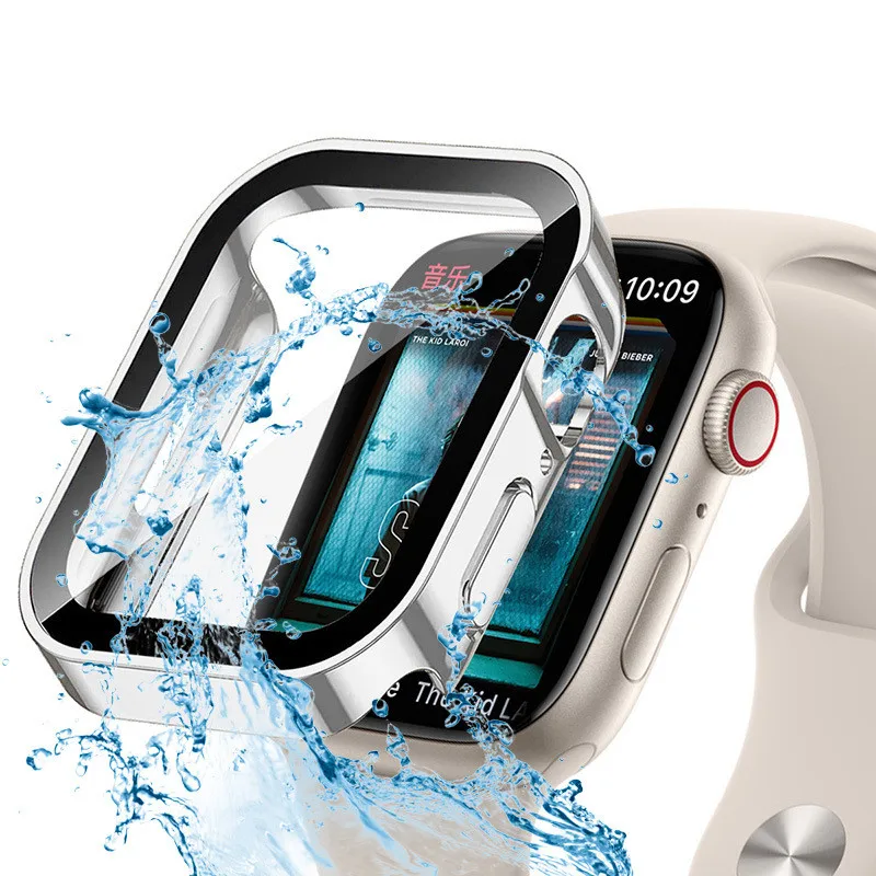 Watch Case Bumper - กันน้ํา Hard PC ป้องกันหน้าจอสําหรับ Apple Watch