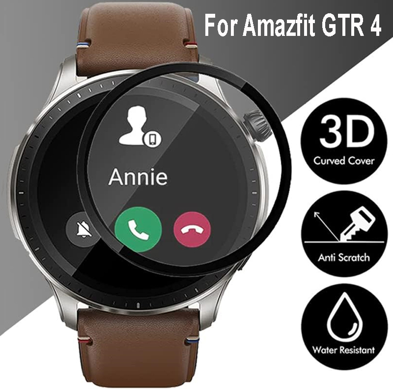 Smartwatch Icon - สำหรับ amazfit GTR 4ฝาครอบป้องกันหน้าจอ HD โค้งป้องกันการแผ่นฟิล์มกันรอยสำหรับ