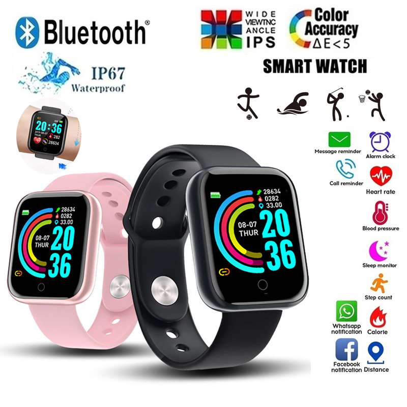 D20สมาร์ทวอท์ชกันน้ำสายรัดข้อม - Smartwatch Face บทวิจารณ์และราคา