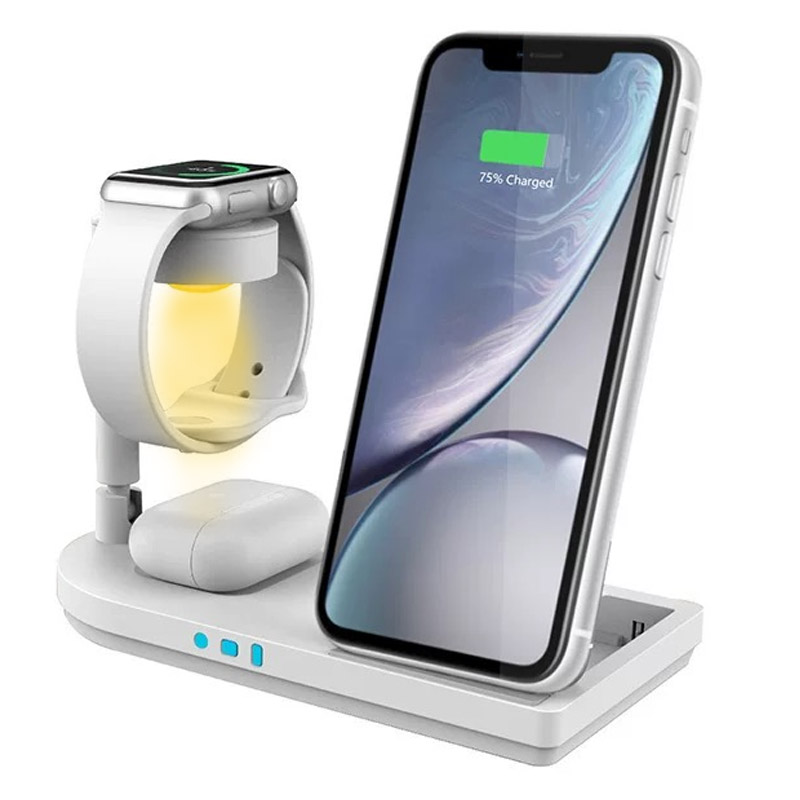 แท่นชาร์จไร้สายแบบพับได้ 3-in- - Wireless Charger Watch บทวิจารณ์และราคา