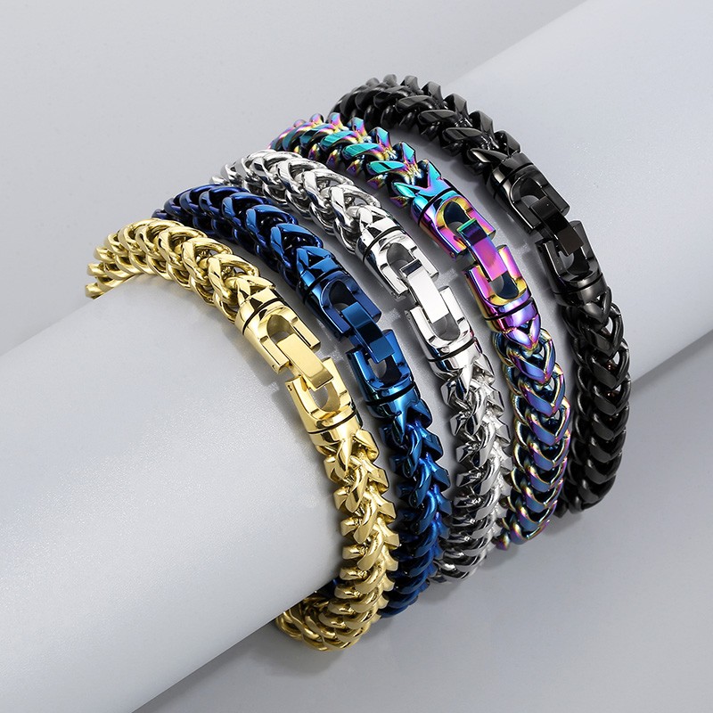 Rainbow bbracelet 10mm hip hop - Ceramic Link Bracelet บทวิจารณ์และราคา