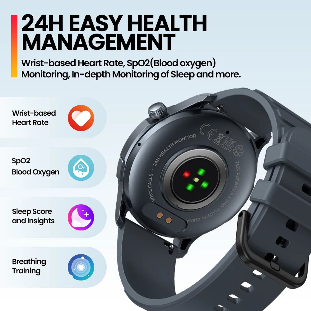 ใหม่ Zeblaze Btalk 3 PRO 1.43  - Smartwatch Face บทวิจารณ์และราคา