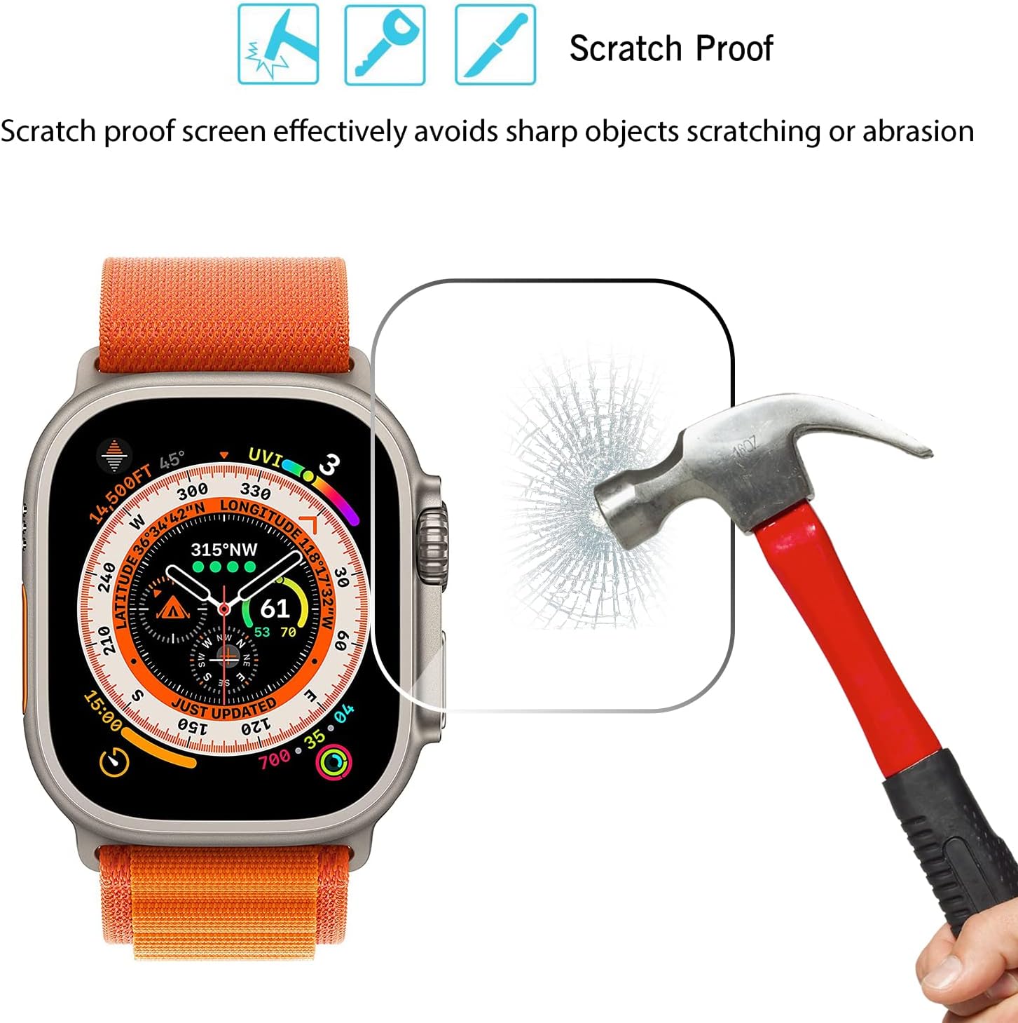 กระจกนิรภัยสําหรับ Apple Watch - Watch Case Bumper บทวิจารณ์และราคา