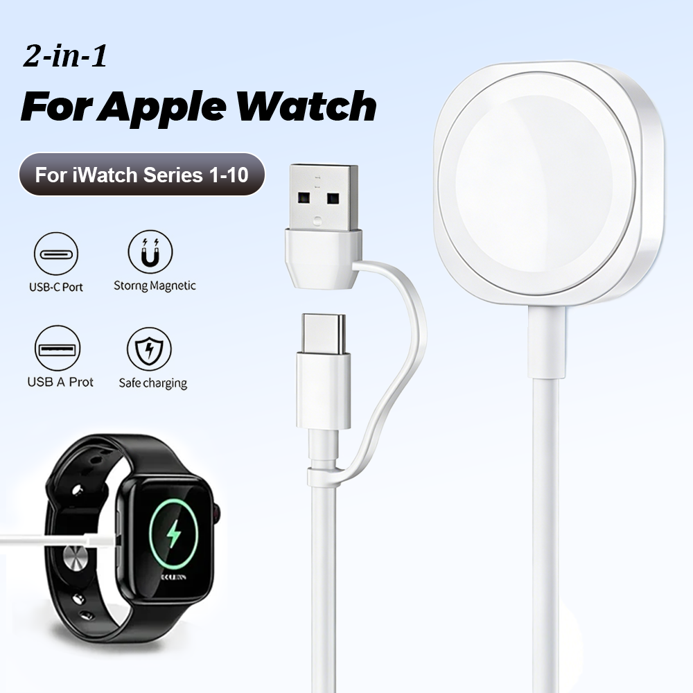 สายชาร์จแม่เหล็กไร้สาย 2 in 1  - Watch Charger Cable บทวิจารณ์และราคา