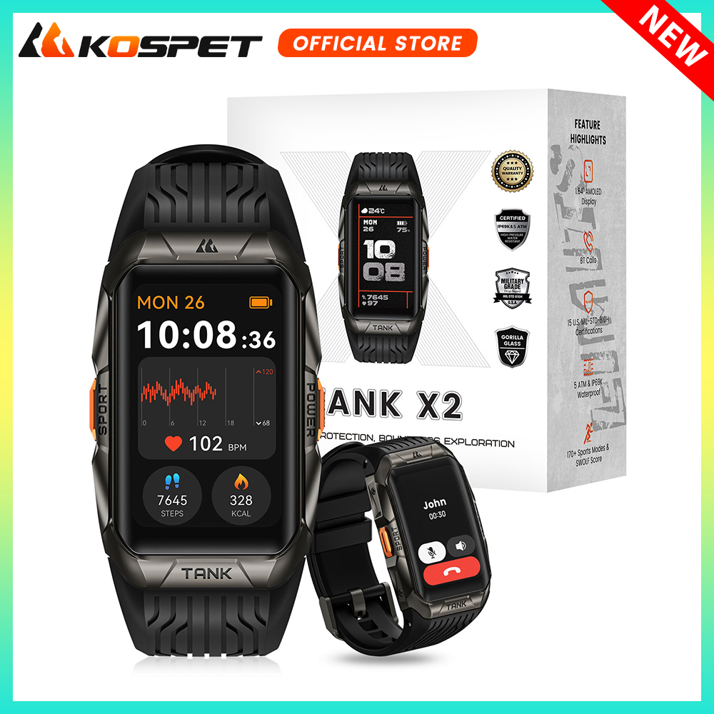 KOSPET TANK X2 สมาร์ทนาฬิกาสํา - Smartwatch Face บทวิจารณ์และราคา
