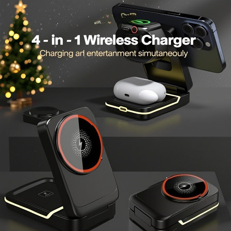 แท่นชาร์จไร้สายแบบพับได้ 3 in  - Wireless Charger Watch บทวิจารณ์และราคา