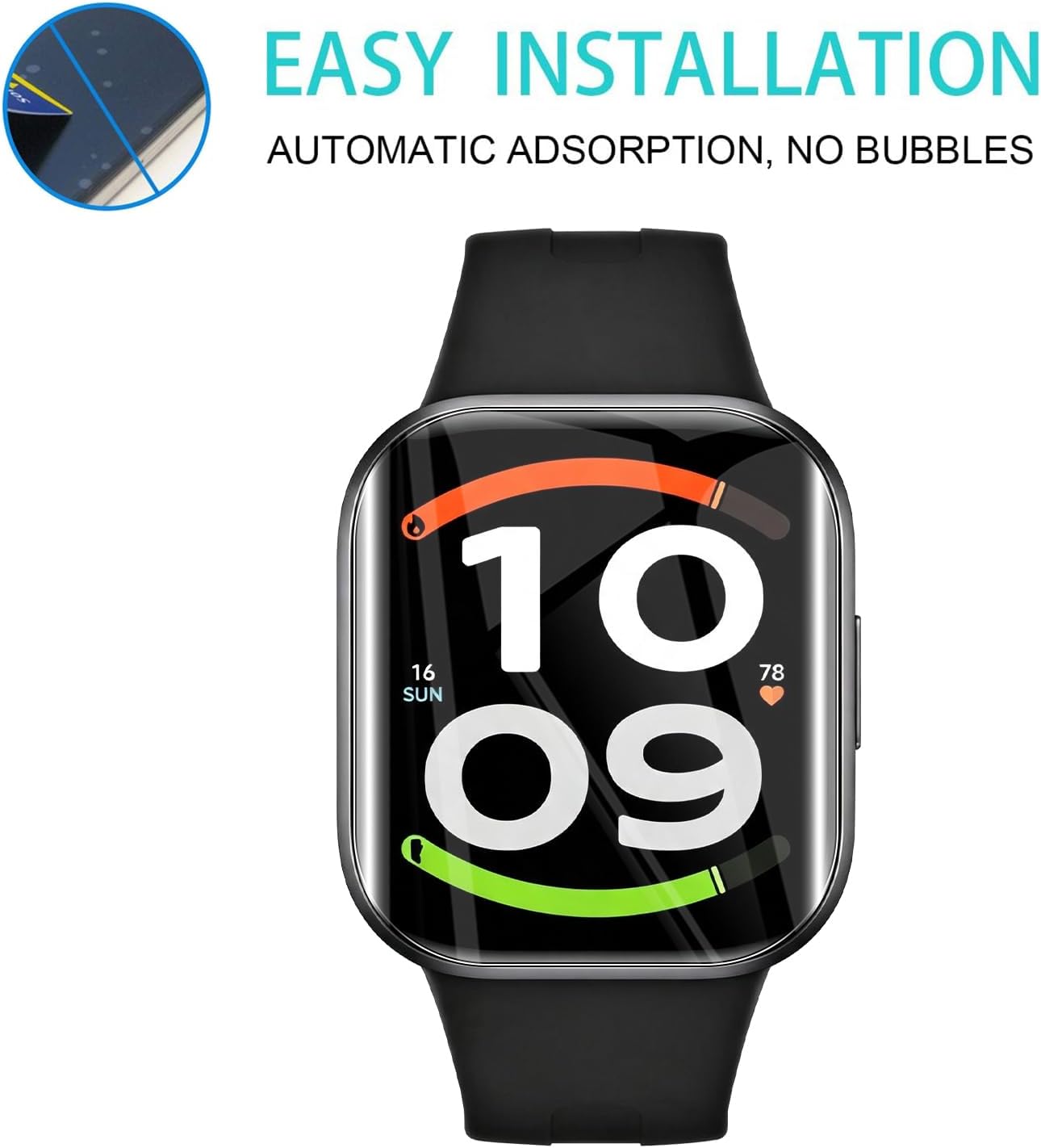 ฟิล์มไฮโดรเจลแบบนุ่ม 1-5 ชิ้น  - Watch Face Protector บทวิจารณ์และราคา