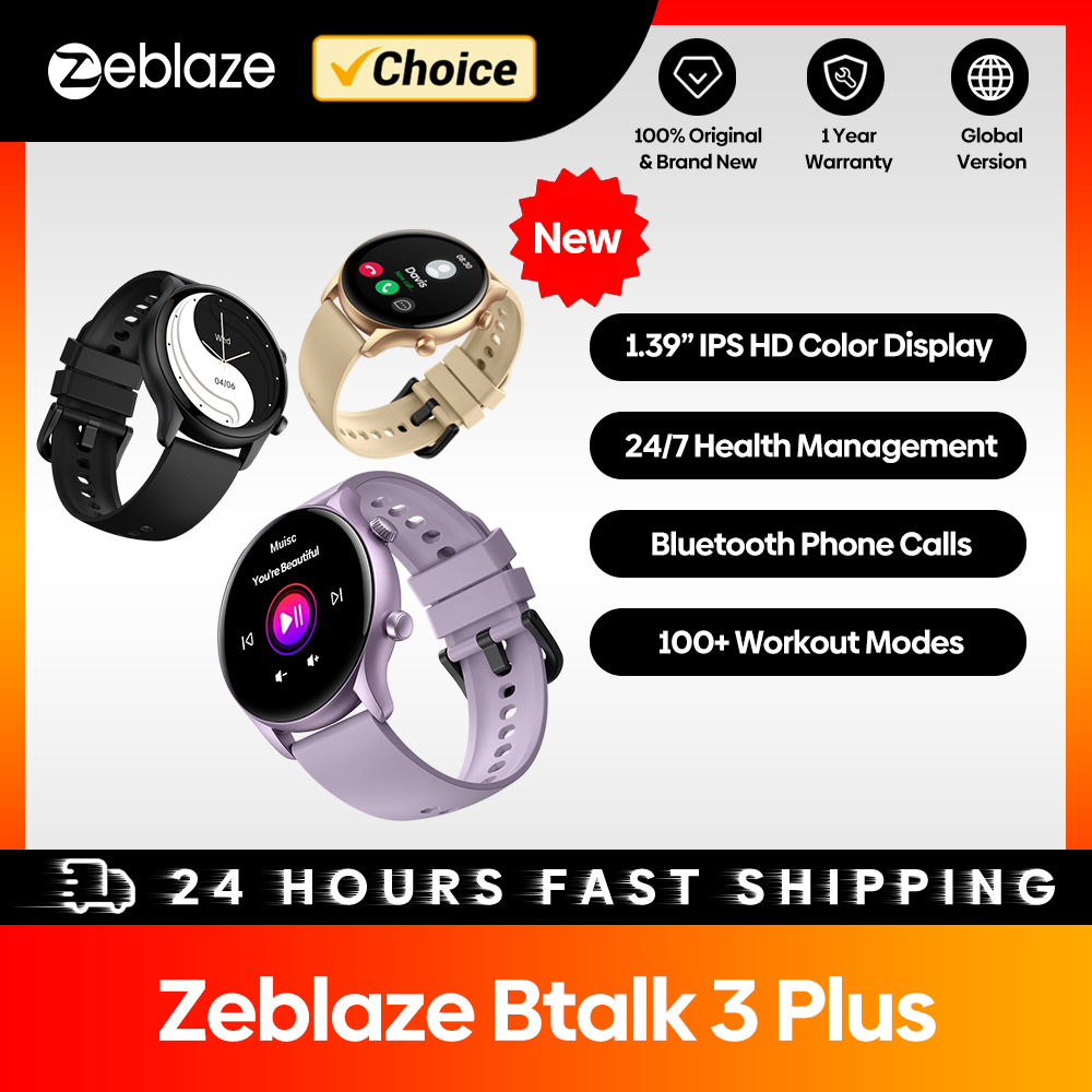 ใหม่ Zeblaze Btalk 3 Plus โทรด - Smartwatch Face บทวิจารณ์และราคา