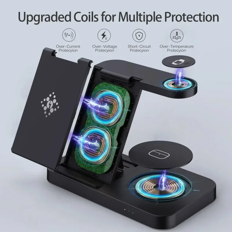 Travel 4 in 1 Wireless Charger - Wireless Charger Watch บทวิจารณ์และราคา