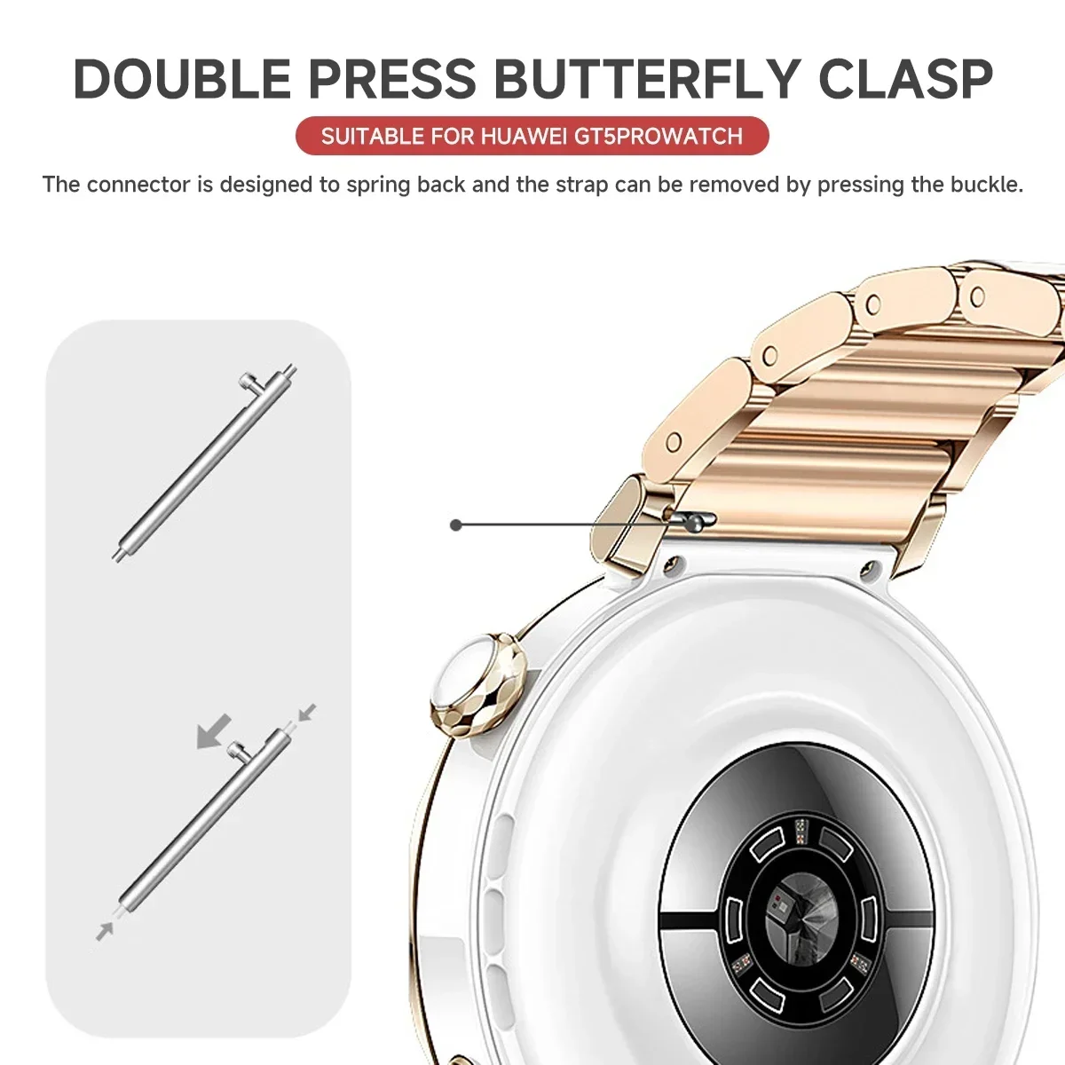 สายนาฬิกาเซรามิกสำหรับ Huawei  - Ceramic Link Bracelet บทวิจารณ์และราคา
