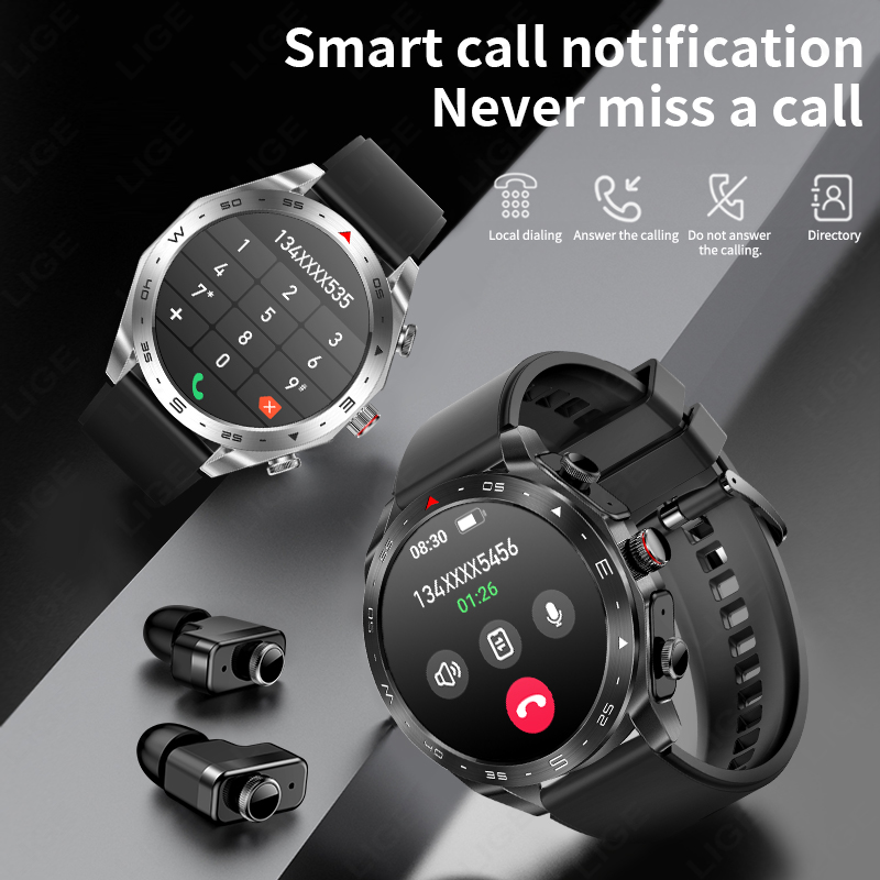 Lige มาพร้อมกับหูฟังบลูทูธชุดห - Smartwatch Store บทวิจารณ์และราคา